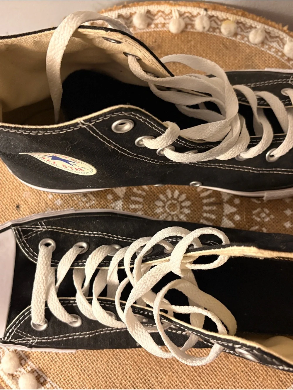 Converse Black and White High-Top All Star Sneakers